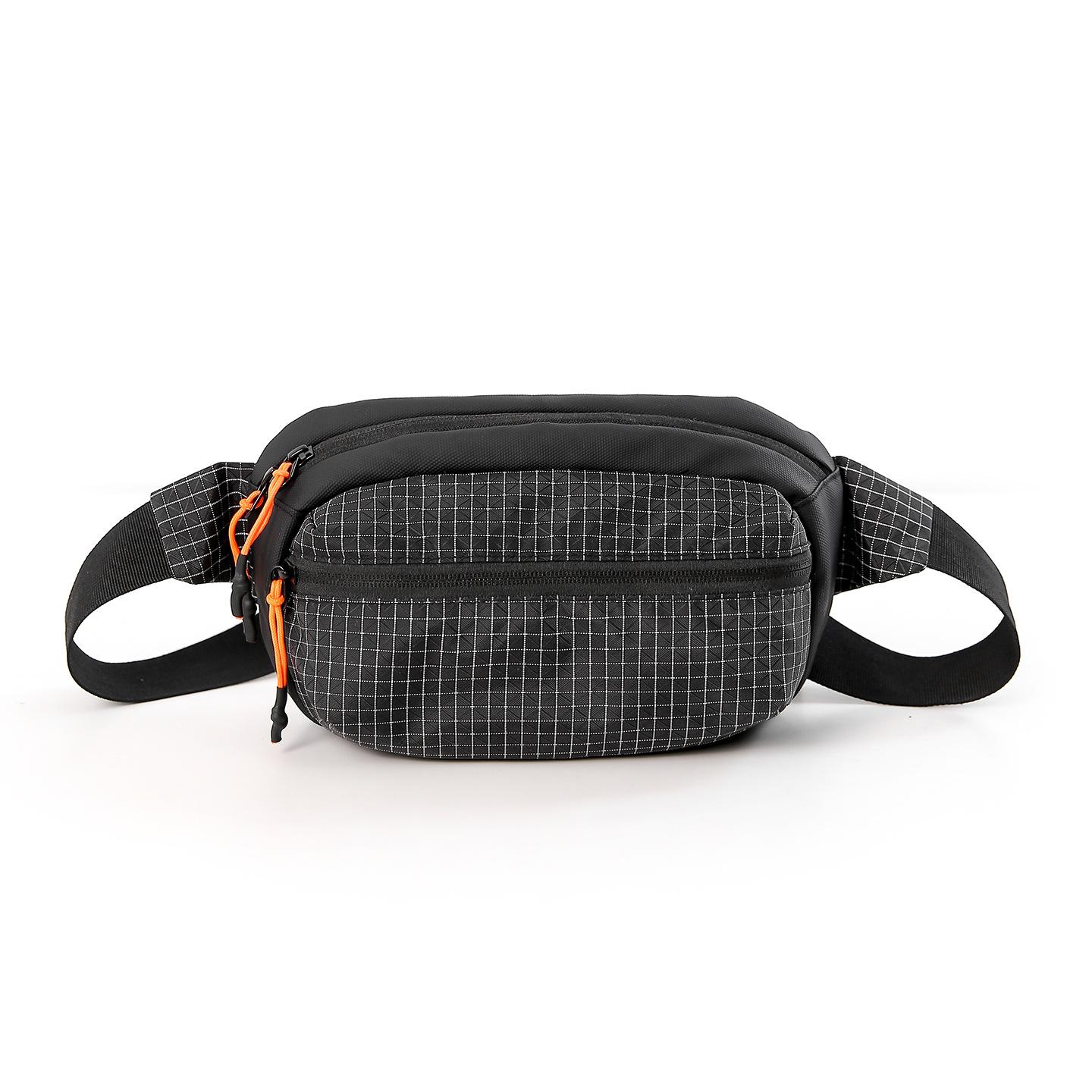 

Plaid ultra-light waterproof nylon cloth small square bag women s single shoulder crossbody light small bag mobile phone bag chest bag