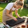 128-Cell Plastic Seedling Tray with Garden Design for Seed Starting