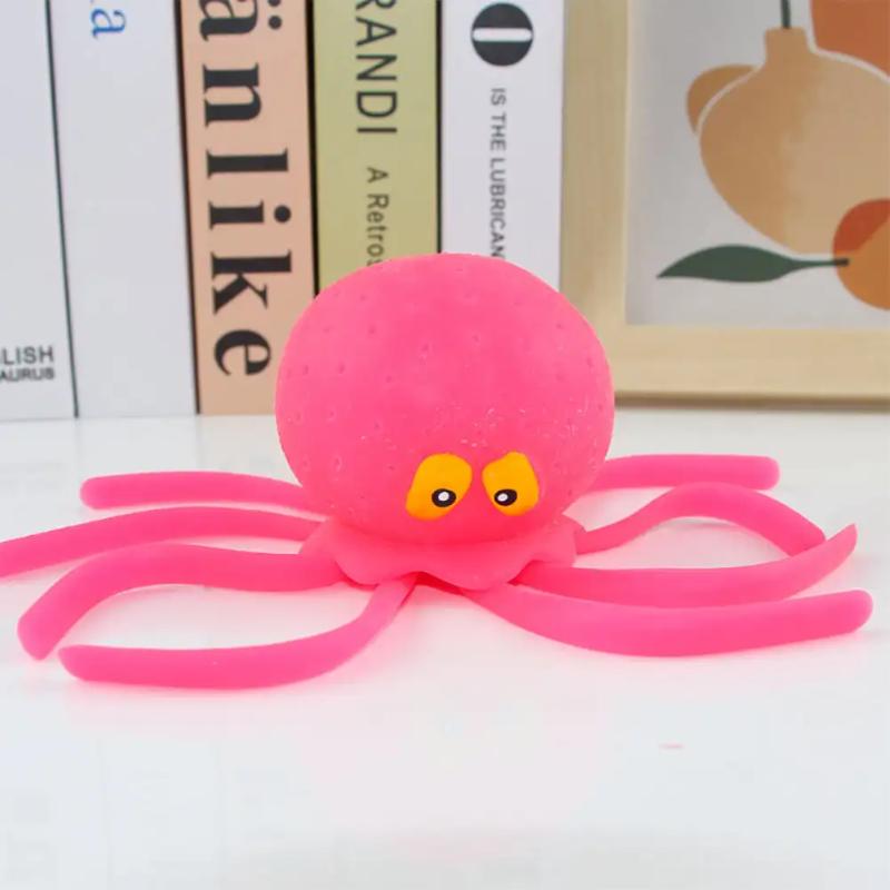 Baby Bath Toys Sponge Water Absorbing Octopus Squeezing Stress Relief Toys Summer Swimming Play Water Bath Toy for Children