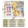 Cartoon Candy Candy Anime Blanket Plush Funny Warm Throw Blanket for Bed Sofa Summer