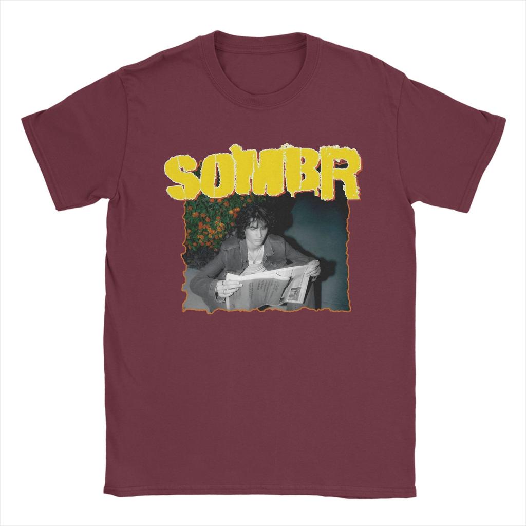 Vintage Singer Sombr T-Shirt Unisex Rundhals Baumwolle T-Shirts Kurzarm T-Shirt Große Größen Oberteile