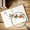 4Pcs Special Shaped Christmas Butterfly Flowers 5D DIY Diamond Art Book Mark Diamond Painting Bookmark Making Kit for Beginners