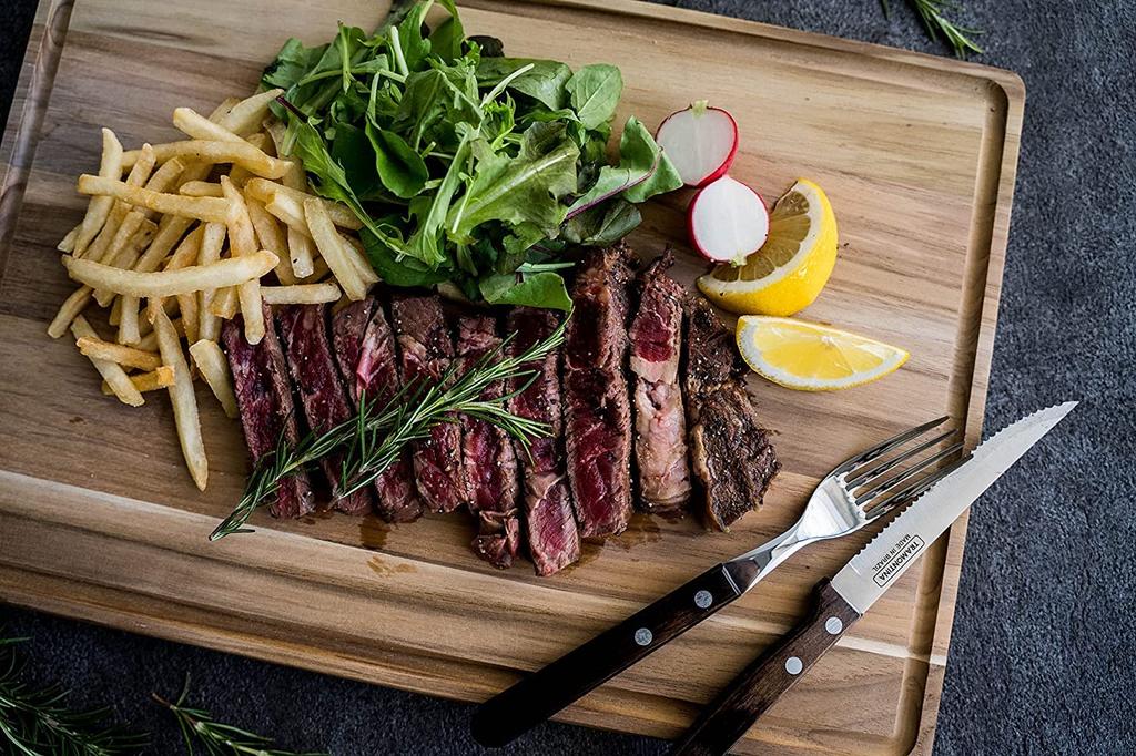 TRAMONTINA Steak Knife Fork Dishwasher Made In TRAMONTINA & 4-Piece Set, Dark, Safe, Brazil, Polywood, 29899/492