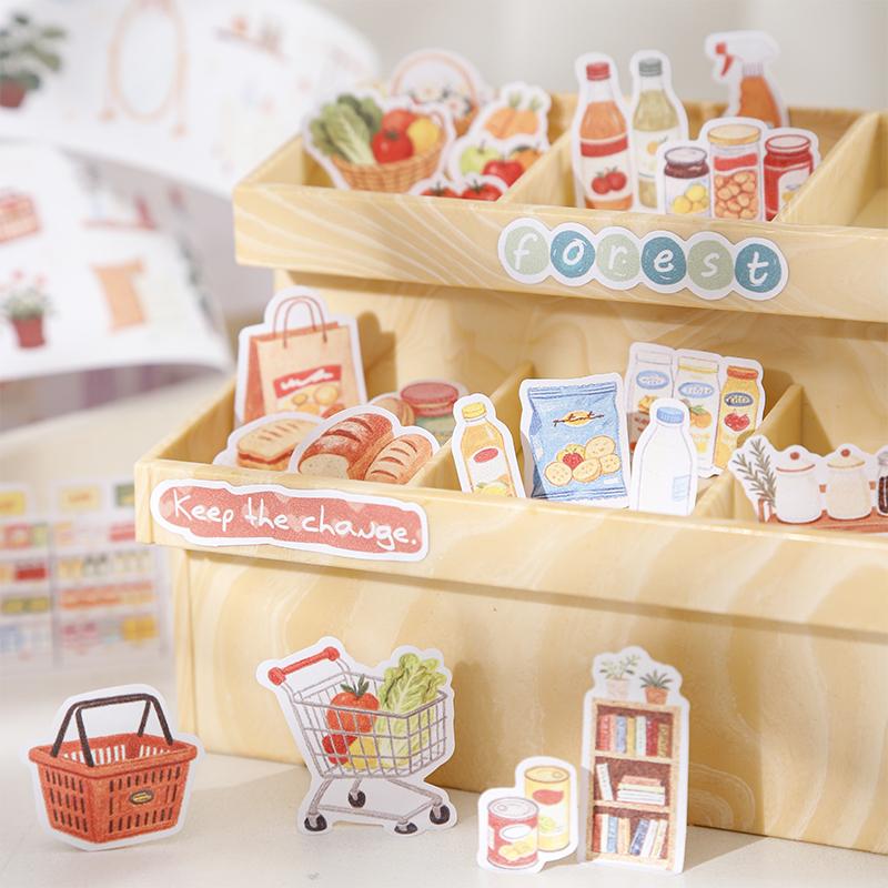 JIAMEI 35mm * 2m Sweet Healing Life Series Ins Die Cut Tape DIY Diary Scrapbook Planner Handbook Aesthetic Decoration Supplies