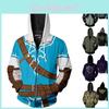 Spiel The Legend Of Zelda Cosplay Hoodie 3d Reißverschluss Sweatshirt Jacke Für Ultimativen Komfort
