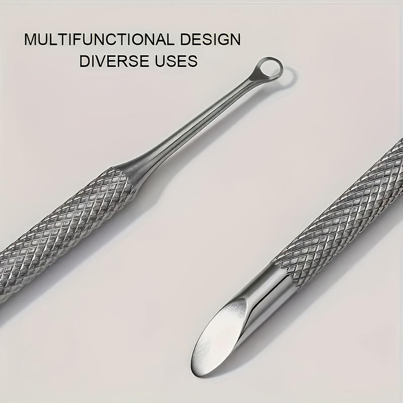 Xiaomi 2pcs Professional & Use Double-Headed Angled Stainless Steel Nail Tool Precision Trimmer & Cuticle Care with Dead Skin Remover