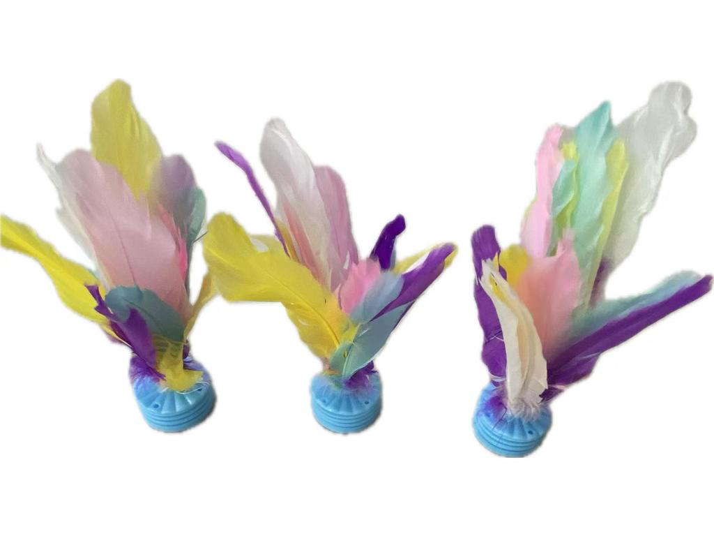 High-Quality Colorful Jianzi for Students and Children – Durable, Non-Shedding Feather Shuttlecock