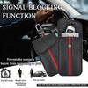 2er-Pack Faraday-Tasche für Autoschlüsselanhänger, Karbonfaser-Stoff Auto-Schlüssel RFID-Signalblockierende Tasche Keyless Signalblocker Schlüsselhülle für Autosicherheit Diebstahlschutz Re