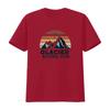 Glacier National Park T Shirt Vintage Washed Versatile Top For Everyday Wear Casual Designer Clothes Breathable Comfortable