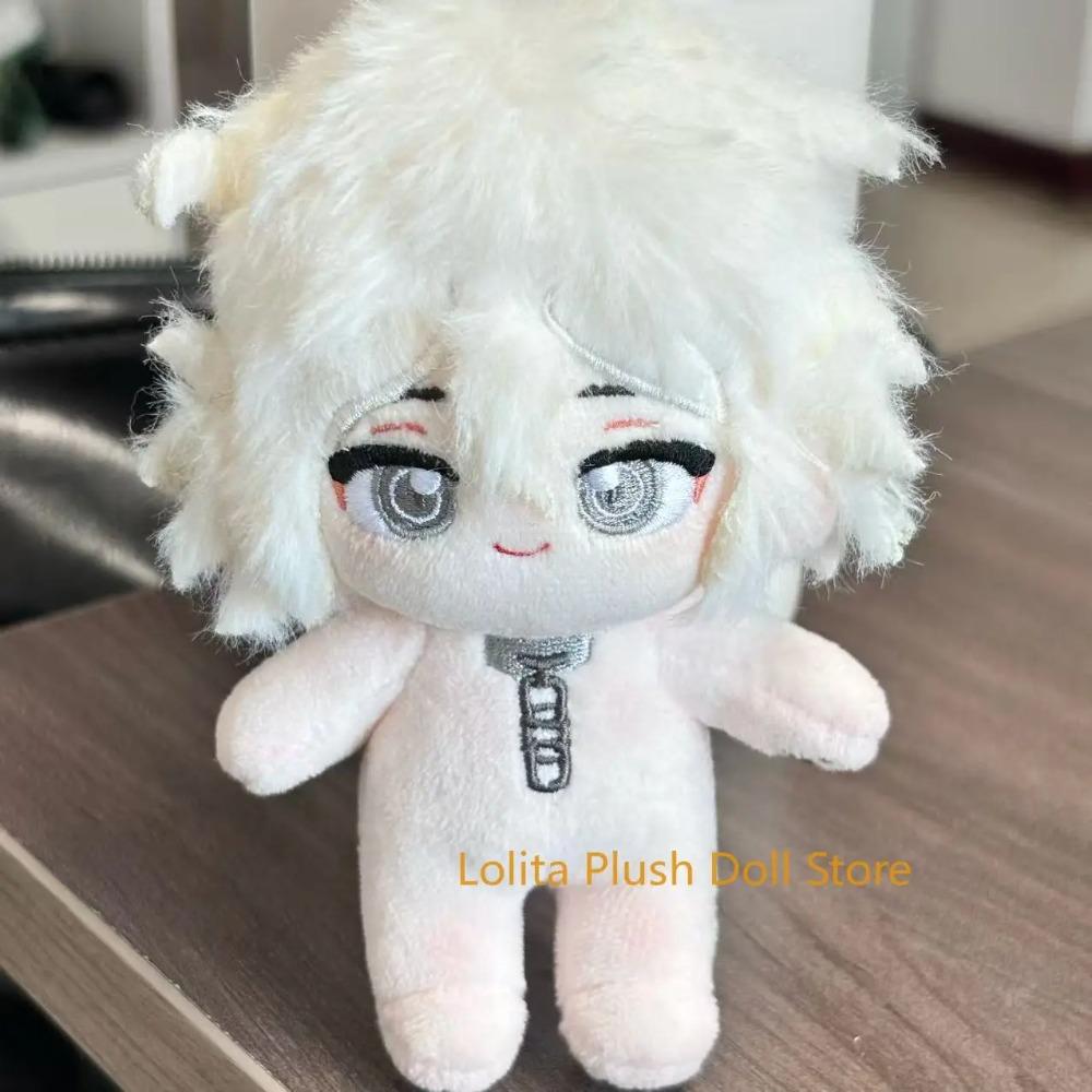 

10cm Danganronpa Nagito Komaeda Anime Soft Kawayi Cotton Body Plush Doll Pillow Dress up Stuffed Toy Plushie Gift One Size