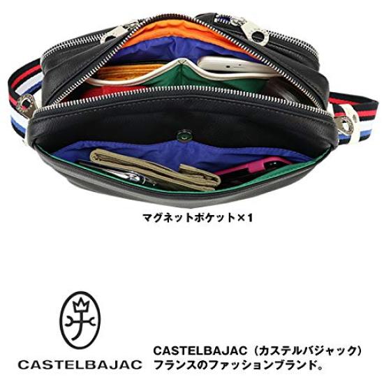 Castelbajac Lauren Shoulder Bag 37101 037101 037-101 Men'sWomen's (Black)