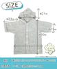Nissen Shoko "cocochiena" Baby-Poncho, Aus Frotteestoff, der sich beim Waschen ausdehnt, Grau, CE-40015