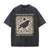 2026 Unisex Crows Before Bros Funny Meme T Shirt Vintage Nature Bird Print Oversized Loose Short Sleeve Streetwear Casual Tops