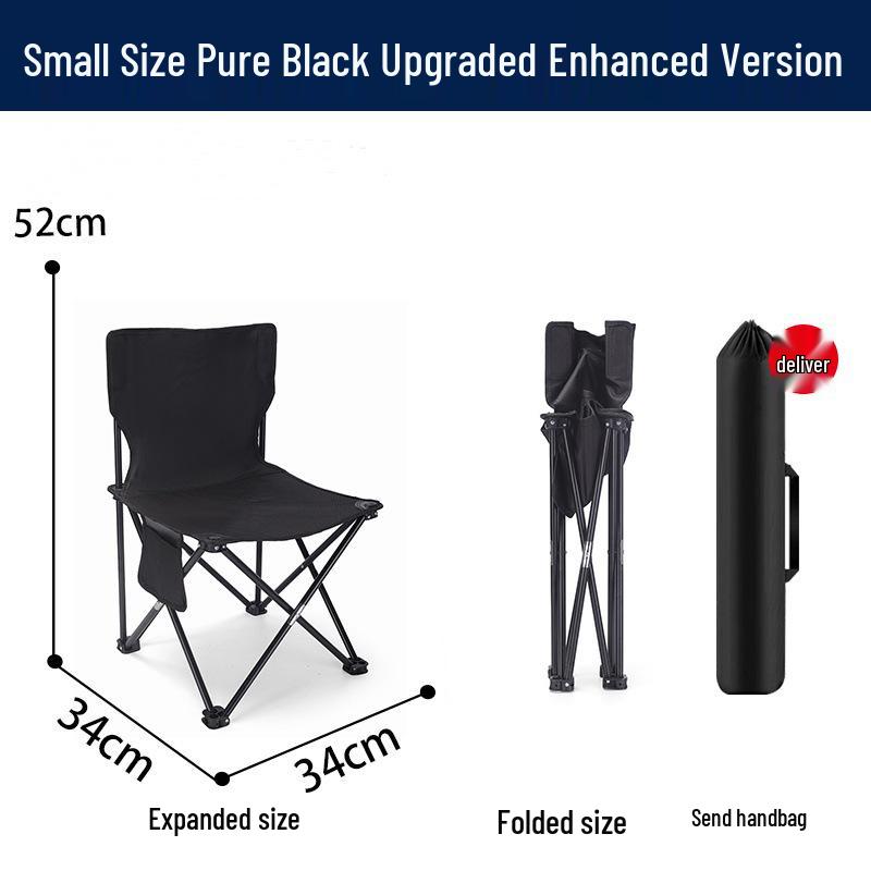 Compact Folding Outdoor Chair with Backrest for Sketching & Fishing