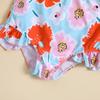Exclusive Girls' Floral Split Swimsuit Set
