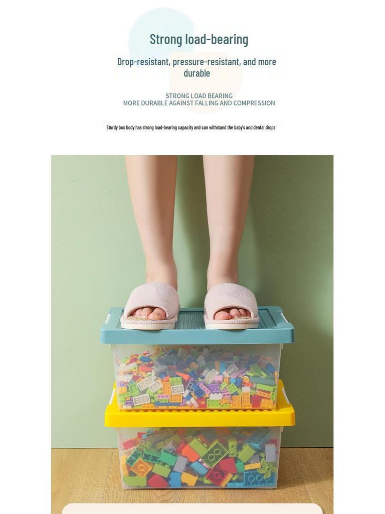 Children's Magnetic Tile Storage Box for Building Blocks & Programming Schools