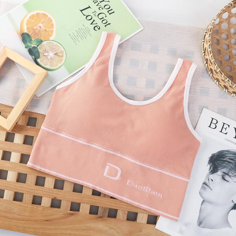 Podprsenka D-košíček s hlubokými zády ve tvaru U, bezešvá, bez kostic, sportovní na jógu