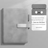 Custom Logo A5 Soft Leather Notebook - Business Meeting Diary with Buckle Cover for Adults