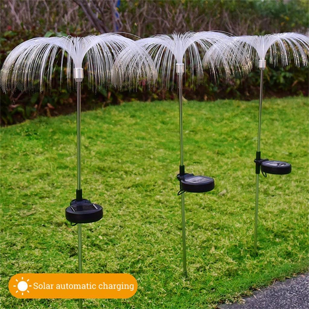 Solar Outdoor Lights MultiColor Changing Jellyfish Ground Lights  LED Lamp Garden Path-way 