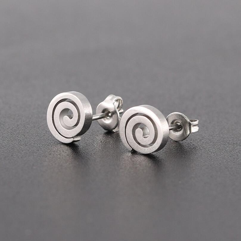Endlose Spiral-Ohrringe aus Edelstahl für Frauen 2020 Einzigartige Swirl-Ohrringe Statement-Partyschmuck Aretes