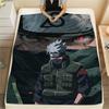 Kakashi Hatake Anime Pattern Flannel Blanket, High Quality Comfortable for All Seasons, Home Decor, Warmth and Comfort, Perfect for Gifts.