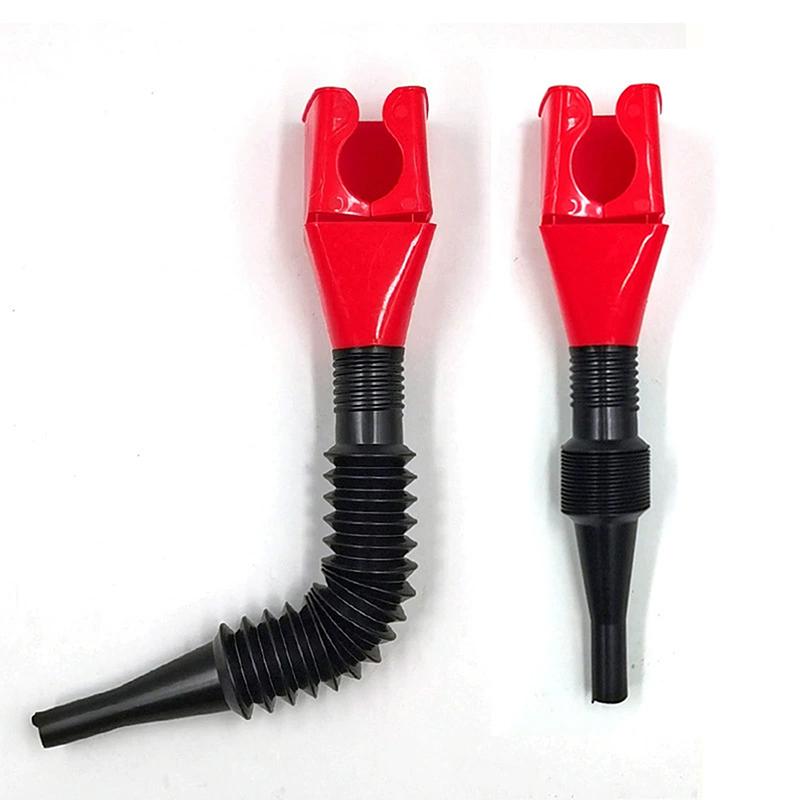 Automotive Plastic Funnel Set Wide Mouth Fuel And Oil Multi-use Flexible Right Angle Funnels For Water Coolant And Engine Oil