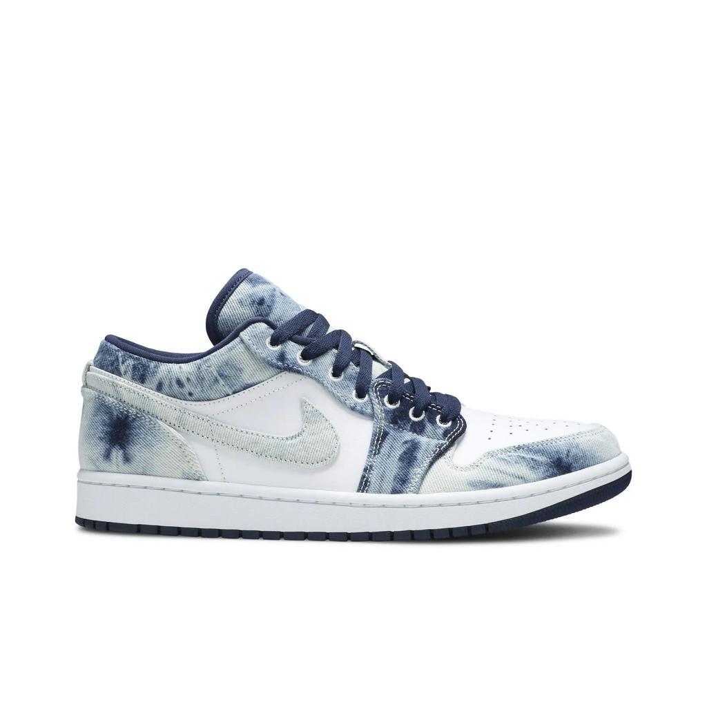 Air Jordan 1 Low SE 'Washed Denim' (Unisex) Gewaschen Blau / Weiß / Blau Vintage Basketballschuhe CZ8455 100