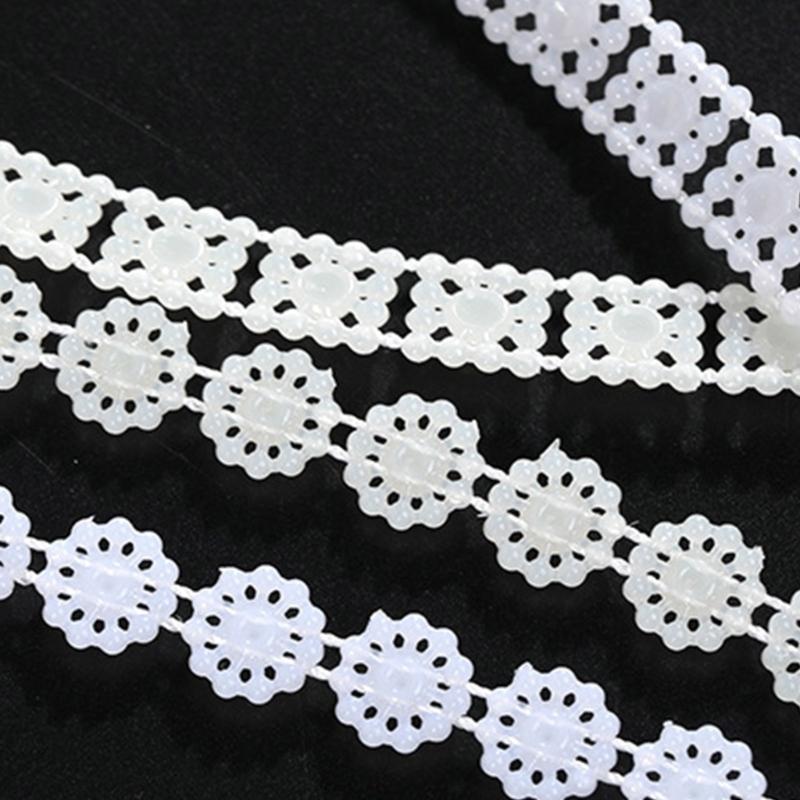 Imitation Pearls String Beads Chain for Art Craft 25M Artificial Pearls Beads Chain for Bridals Dress Wedding Decoration