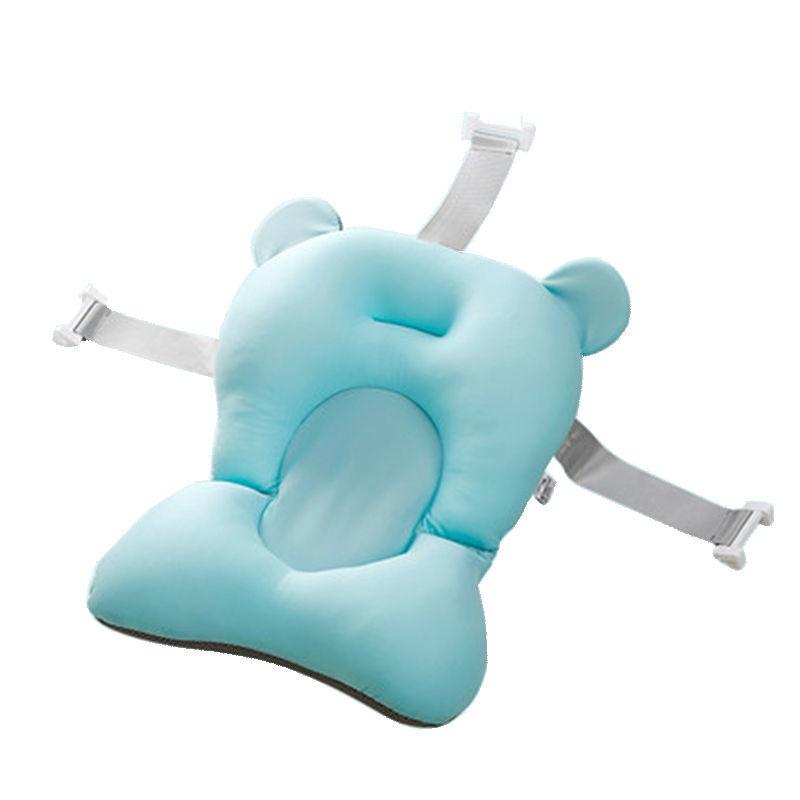 Non-Slip Baby Bathing Pad with Pocket for Newborns