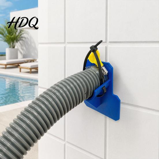 Pool Hose Holder for Above Ground Pools Swimming Pipe Holders Prevent Sagging Support Bracket Weather Resistant with Clamps Accessories