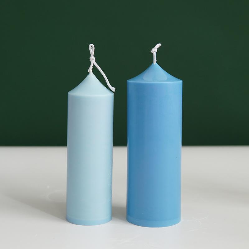 Church Spire Cylindrical Candle Mould DIY Geometric Shaped Transparent Plastic Wax Molds Scented Candle Making Tool Home Decor