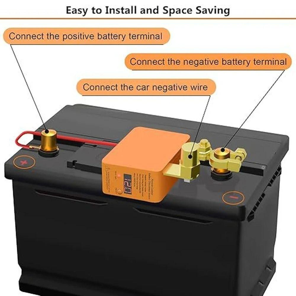 LED Display Remote Control Battery Disconnect Switch Car Battery Turn Off Switch  Auto Car