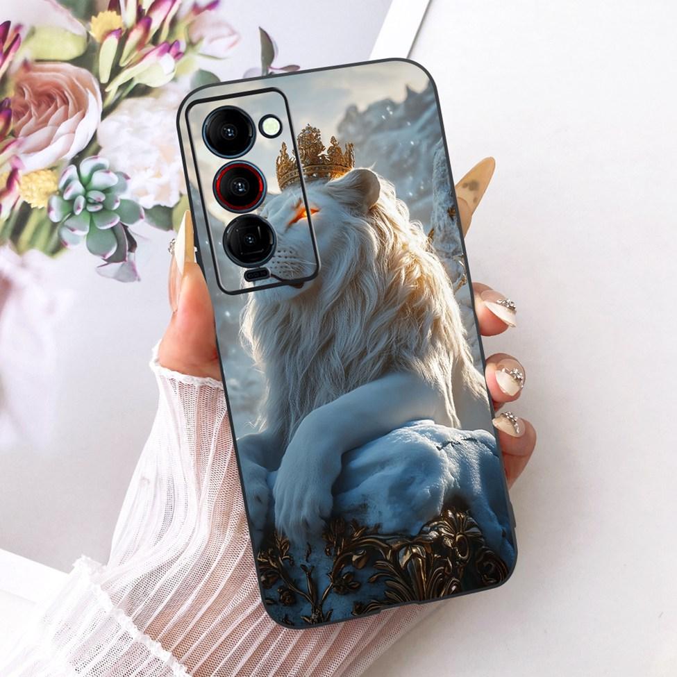 Handyhülle Für Tecno Camon 18P Hülle CH7 Süße Katze Mode Lustig Bemalt Fundas Für Tecno Camon 18P Gehäuse