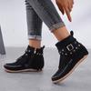 Ankle Boots Women's Flat Shoes Fringed Gothic Female Sneakers Woman Cowgirl Luxury Elegant Belt Buckle Rivet Plus Size 43 Socofy
