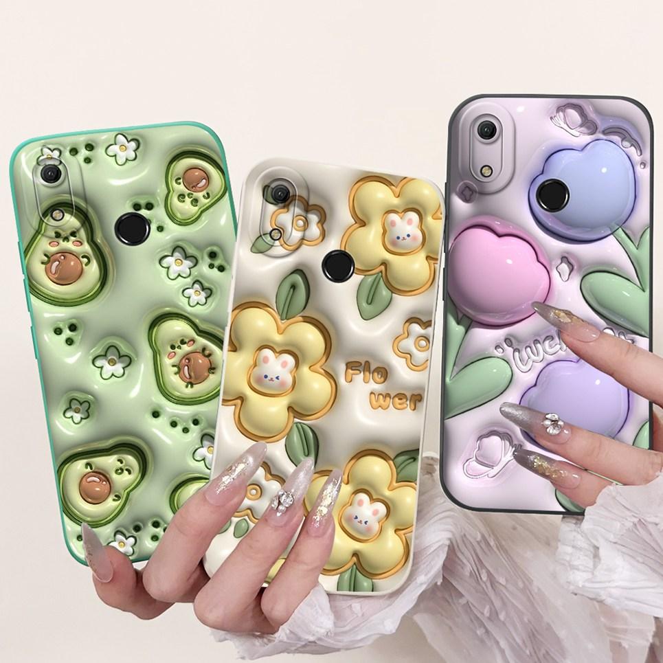 For Huawei Y6 Y6s Y6 Prime 2019 Case Stylish Painted Soft Silicone TPU Phone Back Cover For Honor 8A Prime Pro 2020 Funda Coque
