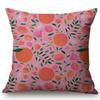 Modern Fruits Pattern Design Throw Pillow Case Pear Lemon Bicycle Summer Harmony Car Sofa Decoration Cushion Cover Cojines