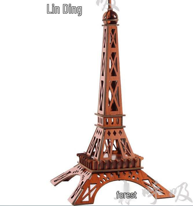 3D Wooden DIY House Model Puzzle