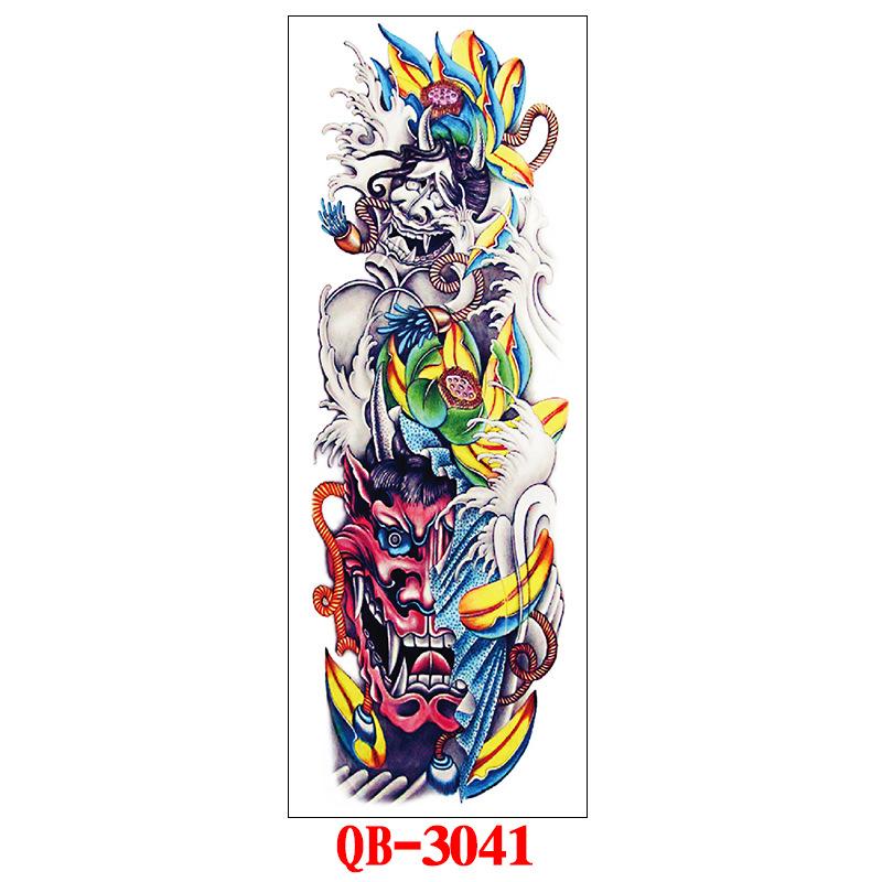 Full Arm Tattoo Sticker Full Arm, Full Arm Big Picture Tattoo Sticker, Flower Arm Tattoo Sticker Tattoo