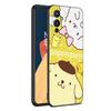 Cute Sanrio Pompompurin Black Silicone Phone Case For OnePlus 9 10 11 12 ACE 2V Pro 9RT 10T 10R Nord CE 2 3 Lite N10 N20 N30 5G