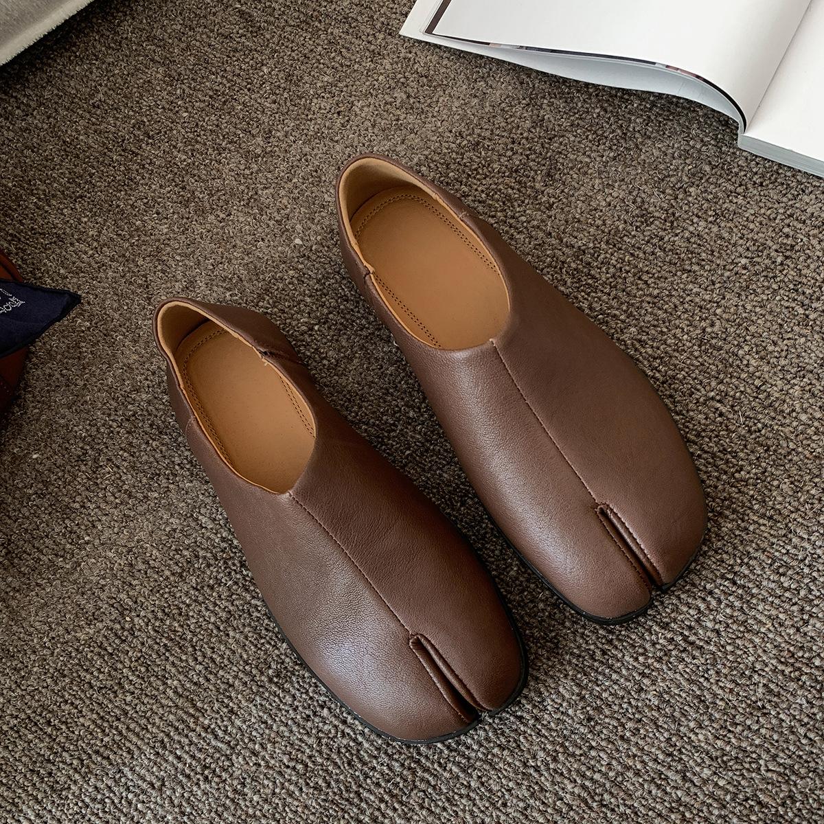 

Высококачественная женская обувь, черные кожаные балетки с квадратным носком, женские туфли на плоской подошве в стиле ретро, сезонные женские туфли Zapatos 39