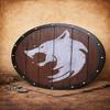 Wooden Shield Decor Norse Warrior Wall Shield Handcrafted Medieval Round Shield Nordic Home Viking Decor Gift 60.96 cm