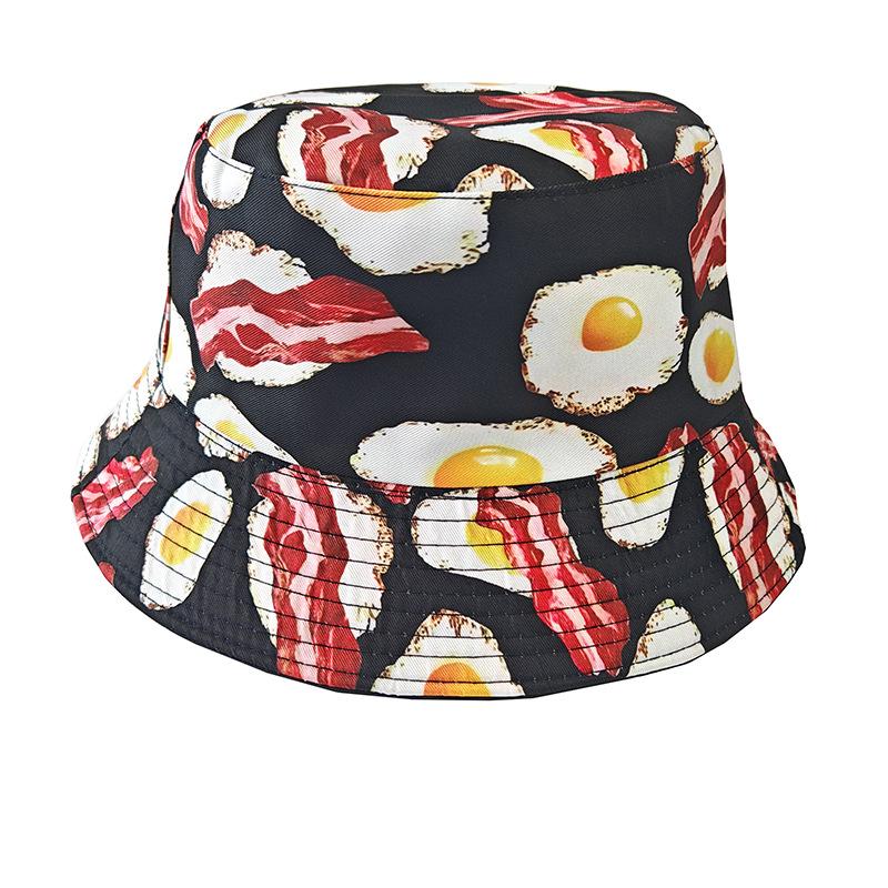 Creative Unisex Double-Sided Cotton Bucket Hat – Versatile Outdoor Sun Protection Accessory