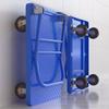 Foldable Flatbed Hand Truck - Silent Logistics Cargo Transport Cart with Strong Load-Bearing Steel Plate for Warehouse Use.