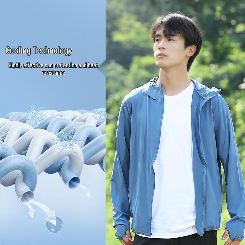 Warrior Men's Summer UPF50+ UV Protection Hooded Sun Jacket