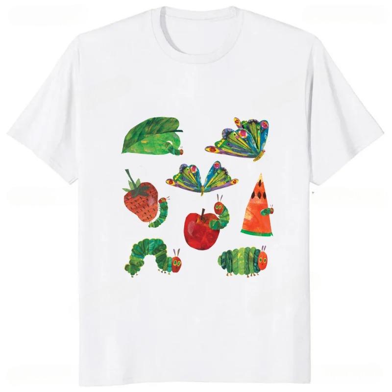 2025 Summer Women's Clothes Streetwear Crayon Shin Chan  Print Cartoon T Shirt Tops Men's Women's Clothes 100%Cotton T Shirts