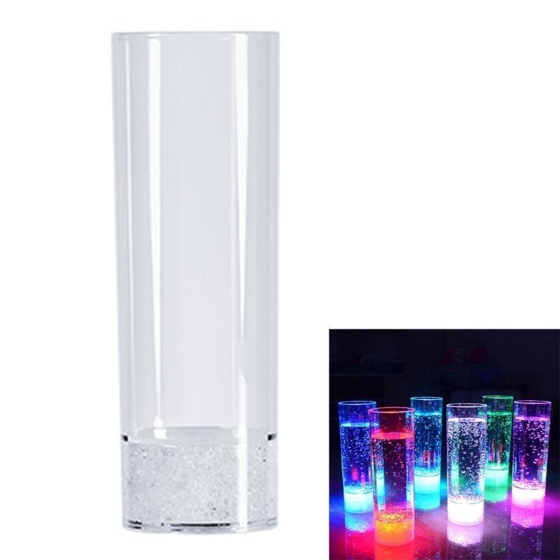 24TE LED automaticky blikající hrnky vícebarevné rozsvěcující se hrnky na víno pivo whisky