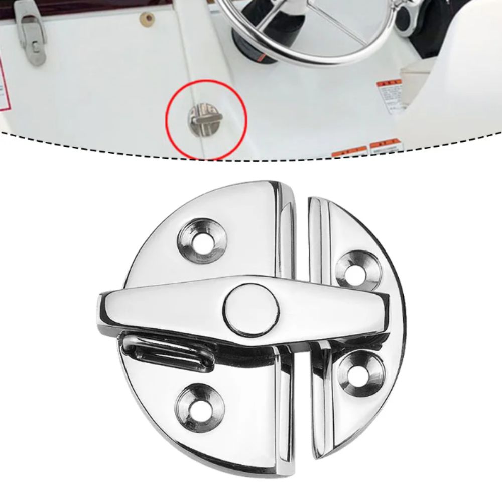 316 Stainless Steel Marine Cabinet Lock Round Shape Boat Hardware Accessories  Nautical Use