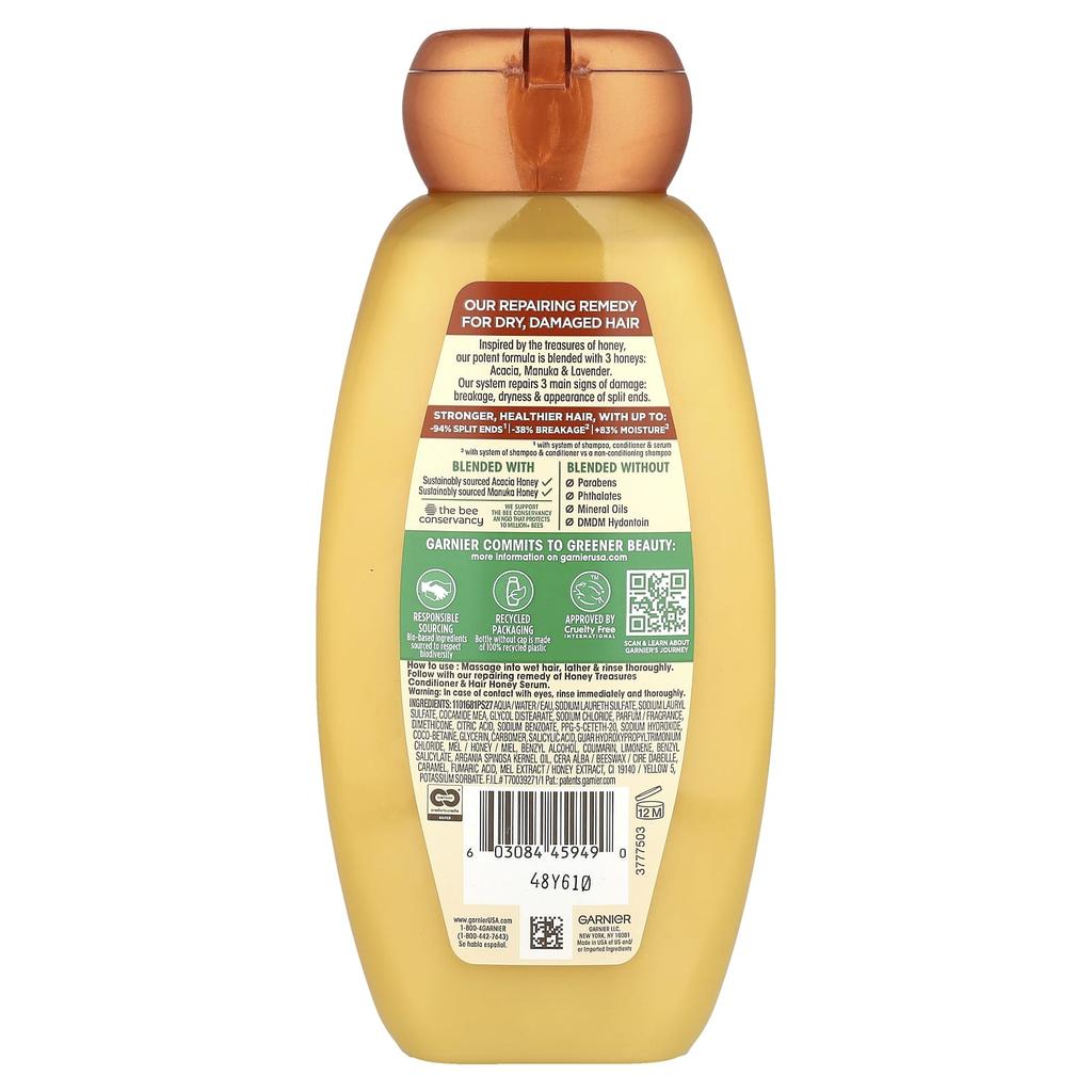 Whole Blends, Honey Treasure Repairing Shampoo, 12.5 Fl Oz (370 Ml)