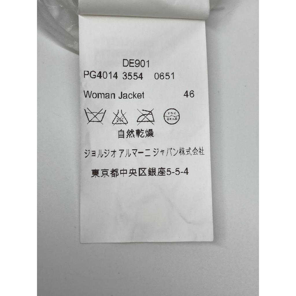 GIORGIO ARMANI White PG4014 Inside Lace All-Over Print Jacket Jacket 46 whiteUsed