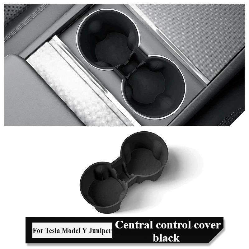 For Tesla Model Y/YL Juniper 2026 Silicone Rear Drink Holder Center Control Water Cup Beverage Storage Rack Interior Accessories